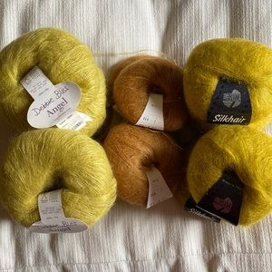 Kid mohair yarn. NWT